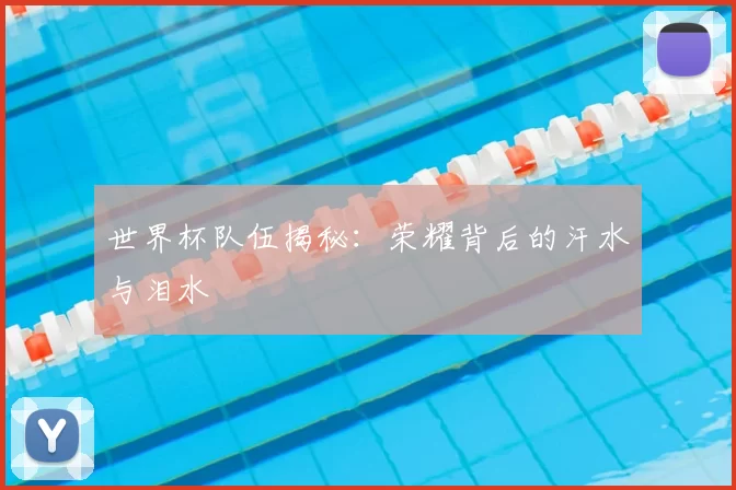世界杯队伍揭秘:荣耀背后的汗水与泪水