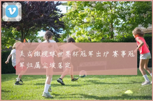 美式橄榄球世界杯冠军出炉 赛事冠军归属尘埃落定