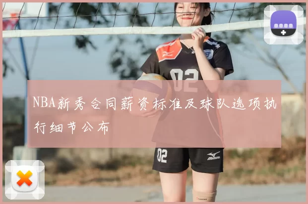 NBA新秀合同薪资标准及球队选项执行细节公布